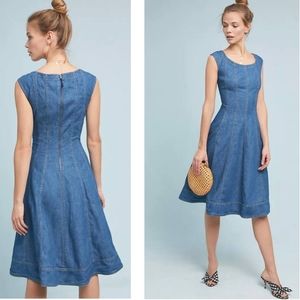 Anthropologie Pilcro & The Letterpress Denim Dress Size 6